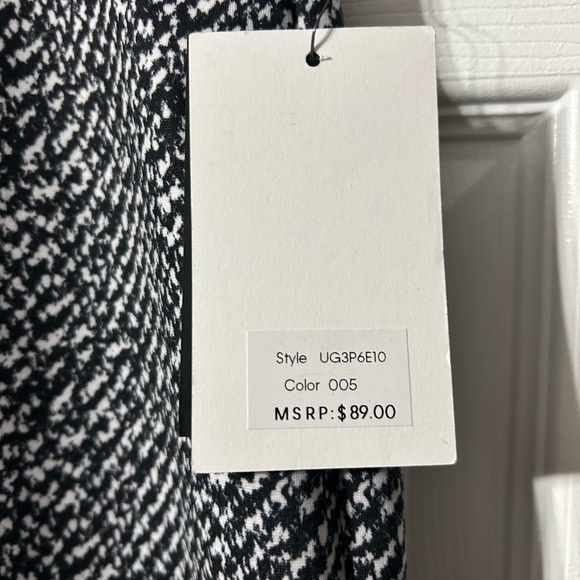 DKNY Black and White Patterned Trousers - Picture 3 of 6